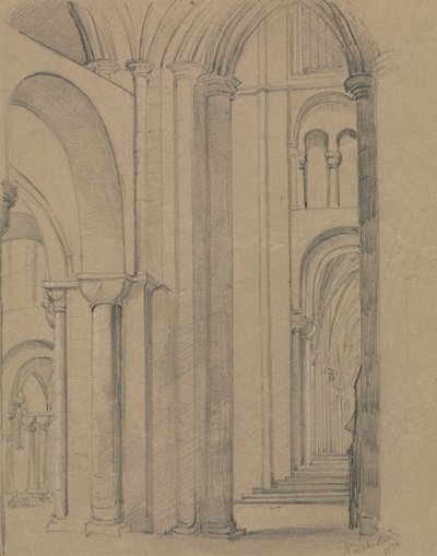 Interiér katedrály ve Winchesteru od Unknown artist