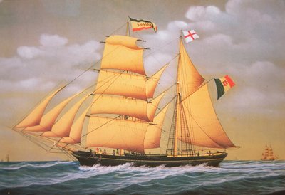 Italský škuner-brig 