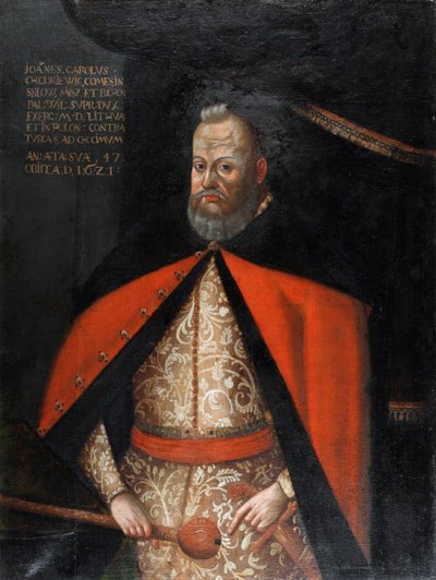 Jan Karol Chodkiewicz, velký hejtman de Lituanie - Portrét Jana Karola Chodkiewicze (1560-1621), Anonym. Olej na plátně od Unknown artist