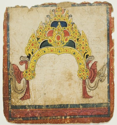 Rituální koruna s drahokamy ze sady zasvěcovacích karet (Tsakali) od Unknown artist
