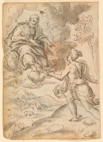 Jupiter posílá Merkur Priamovi od Unknown artist