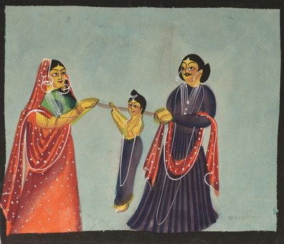 Kalighat malba od Unknown artist