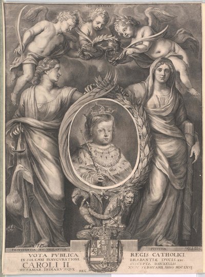 Španělský král Karel II (tisk) od Unknown artist
