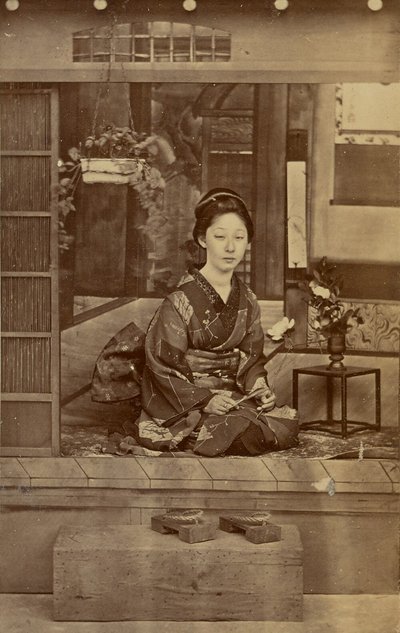 [Klečící Japonka] od Unknown artist