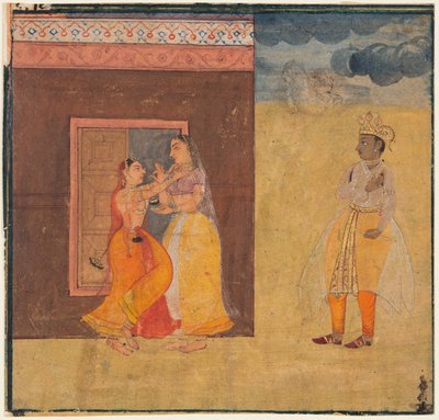 Krishna Abhisarika Naika, Z toho rukopisu Rasikapriya od Unknown artist