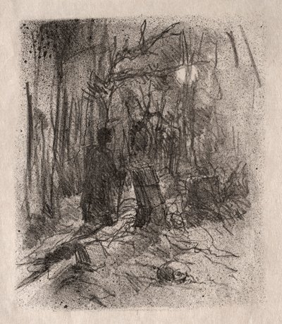 Buskův hřbitov od Unknown artist
