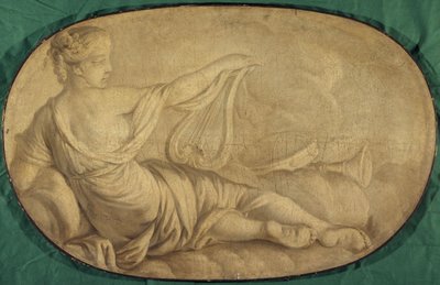 La Musique (alegorie, dekorativní malba pro Hôtel La Rivière, pak Canillac) od Unknown artist