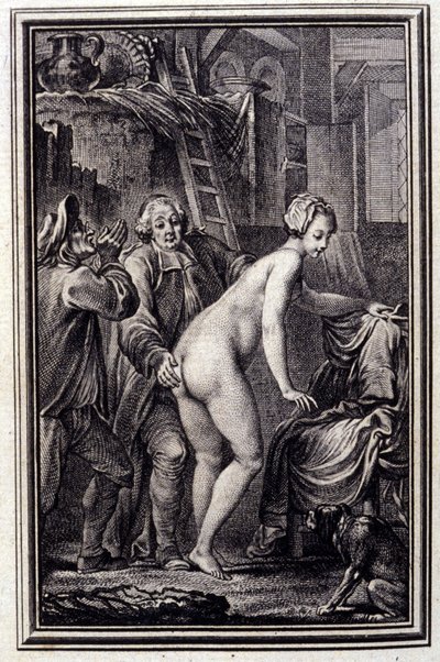 La mare du compere Pierre- v „Pohádkách a povídkách ve verších““ od Jeana La Fontaina. 1762. od Unknown artist