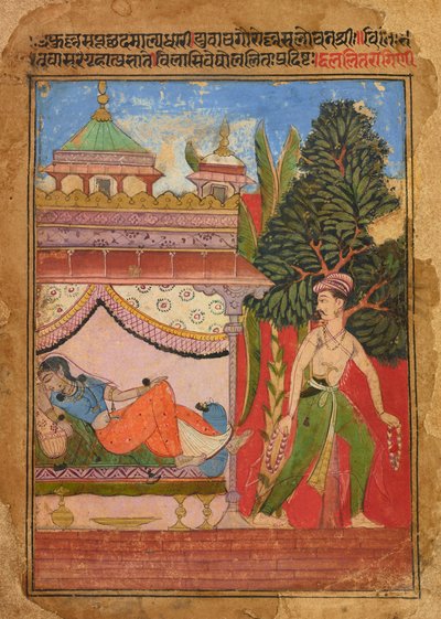 Lalit Ragini, folio z <em>Ragamala</em> od Unknown artist