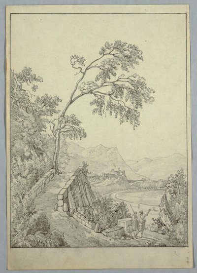 Krajina s klasickými postavami od Unknown artist