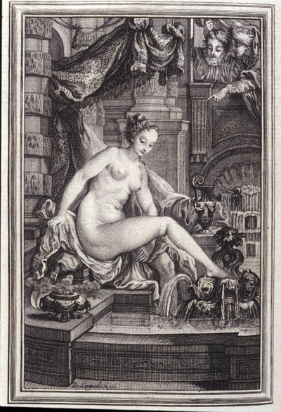 Král Candaules a mistr vpravo – v „Pohádkách a povídkách ve verších“ od Jean La Fontaine. 1762. od Unknown artist