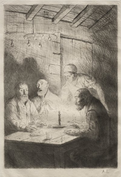 Večeře v neštěstí od Unknown artist