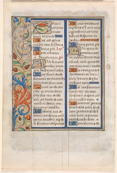 List z knihy hodin: Text s ilustrovaným okrajem (verze) od Unknown artist