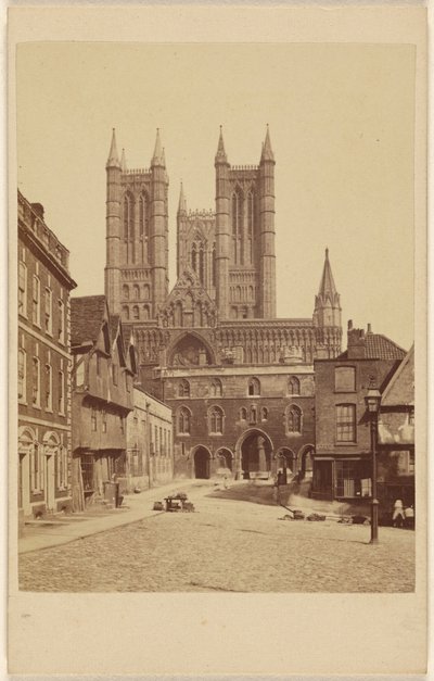 Lincolnská katedrála. od Unknown artist