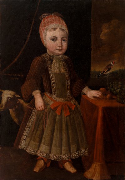 Dívka v interiéru u okna od Unknown artist