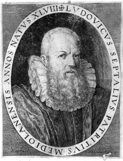Ludovico Settala (1552 - 1633), italský lékař v Pavii. od Unknown artist
