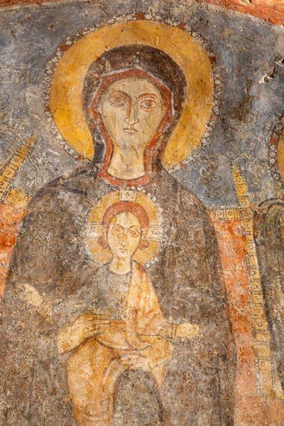 Madona s dítětem mezi archanděly, detail od Unknown artist