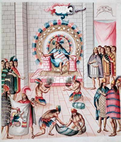 Přinášet oběti králi (Akvarel, kolem 1770-1780) od Unknown artist