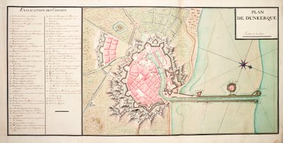 Mapa Dunkirku od Unknown artist