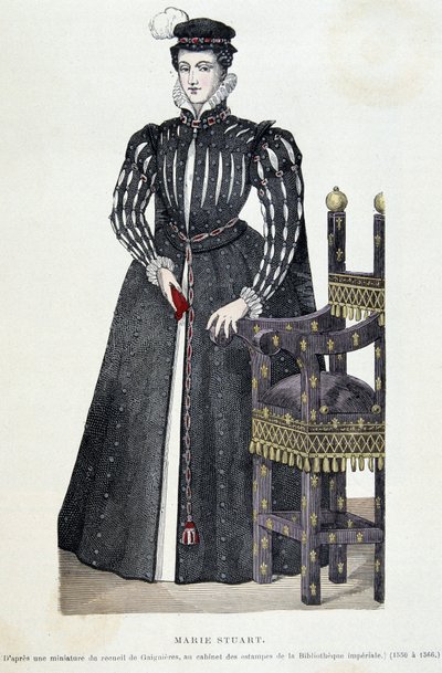 Marie Stuartovna - rytina od Unknown artist