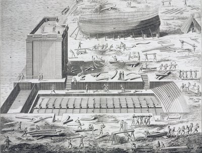 Marine, staveniště v „“ Encyklopedie Diderota a Alemberta. od Unknown artist