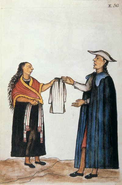 Kniha "Trujillo Del Peru" nebo "Codex Martinez Companion", od Baltazara Martineze Companion a Bujanda, biskup z Trujillo (1782-1785) od Unknown artist