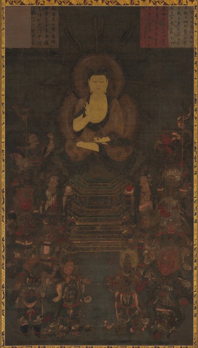 Medicínský mistr Buddha a dvanáct božských generálů od Unknown artist
