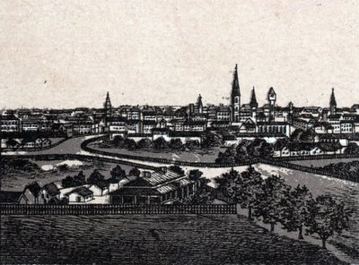 Melbourne, Austrálie; Obecný pohled. v „The World Illustrates 168 Views“ Nedatováno (konec 19. století) od Unknown artist