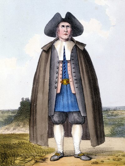 Člen sekty reformovaných kvakerů v Anglii na konci 18. století. od Unknown artist
