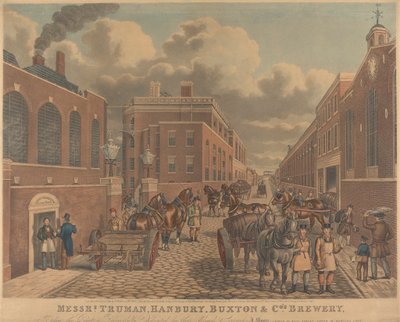 Pánové Truman, Hanbury, pivovar Buxton & Co., Spitalfields od Unknown artist