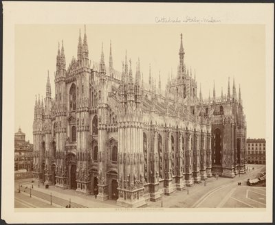 Milán, katedrála z královského paláce od Unknown artist