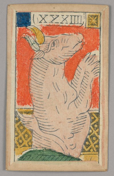 Minchiate (Tarot) hrací karta od Unknown artist