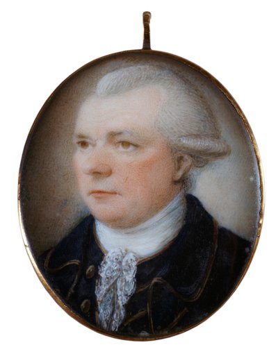 Miniaturní portrét kapitána Johna Coxona (malba) od Unknown artist