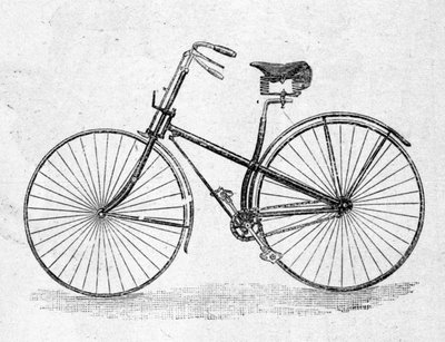 Model jízdního kola s rovným tělem. od Unknown artist