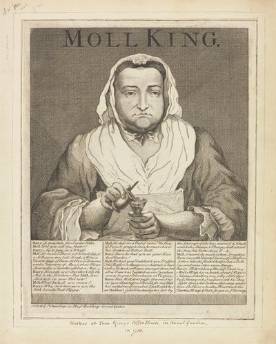 Moll King (Vyrytý portrét notoricky známé paní King
