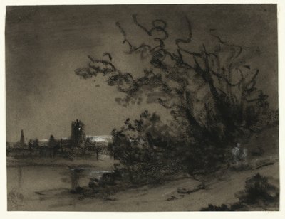 Scéna měsíčního svitu od Unknown artist
