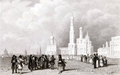 Moskva. Kostel Ivana Velika od Unknown artist