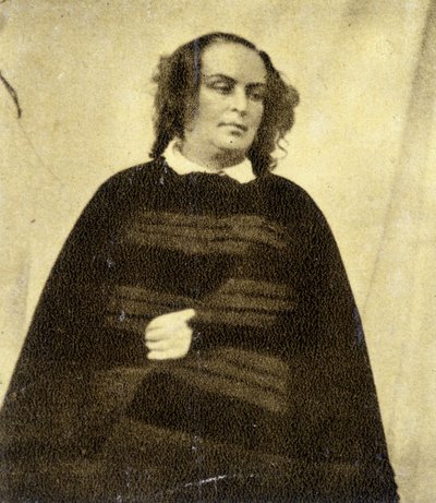 Paní Victor Hugo, od smrti jeho dcery Leopoldiny stále oblečená v černém od Unknown artist