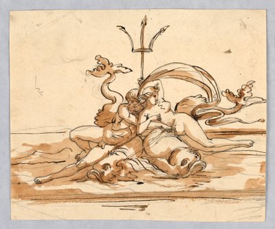 Neptun a Amfitrit od Unknown artist
