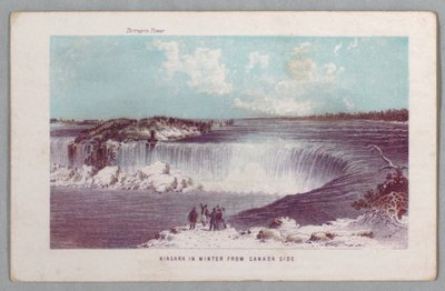 Niagara v zimě z Kanady Side z Niagarských vodopádů: Být kompletním průvodcem od Unknown artist