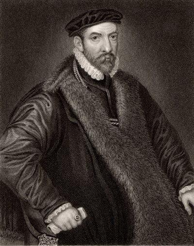 Nicholas Bacon (1509-1579) od Unknown artist