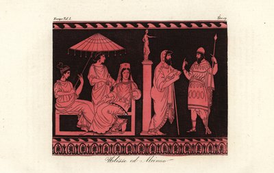 Odysseus bavil Alcinosem, vládcem Fajáků na ostrově Scheria od Unknown artist