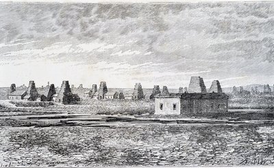 Ropné vrty, Baku, Kavkaz (Nobel) od Unknown artist