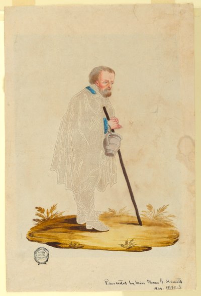 Starý žebrák od Unknown artist
