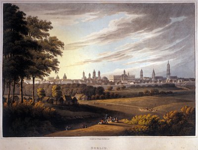 Přehled města Berlína v Německu. 1814 od Unknown artist