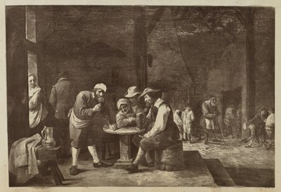 [obraz mužů shromážděných u stolu] od Unknown artist