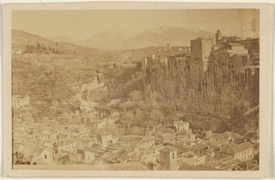 [Panoramatický pohled na Alhambru, Granada, Španělsko] od Unknown artist