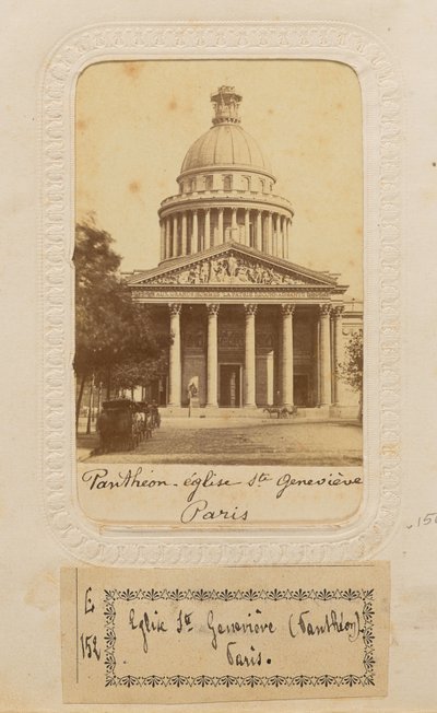 Panthéon - kostel Sainte Geneviève, Paříž od Unknown artist