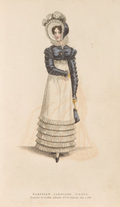 Pařížské kočárové šaty od Unknown artist