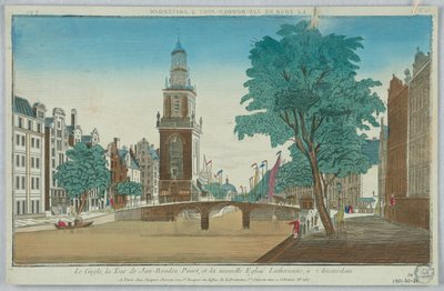Peep-show, The Cingle, Jan-Rooden-Poort Tower a New Lutheran Church, v Amsterdamu, č. 15 od Unknown artist